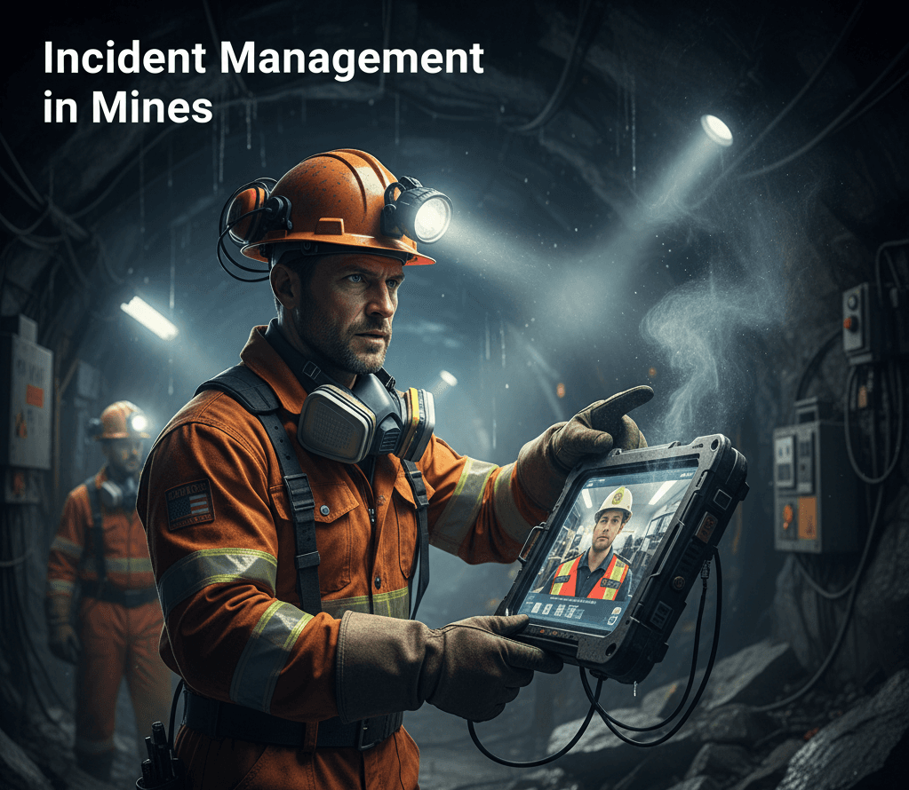 A security professional responding to an alert on a tablet